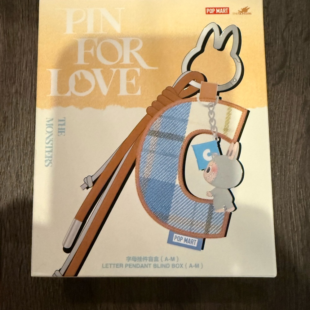 Labubu Letter I Pin for Love Pendant
